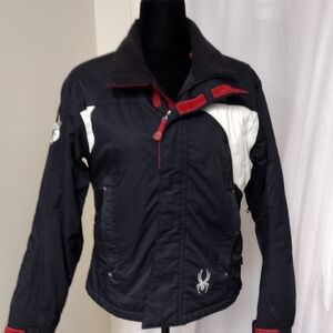 Spyder Men's Black and White Jacket